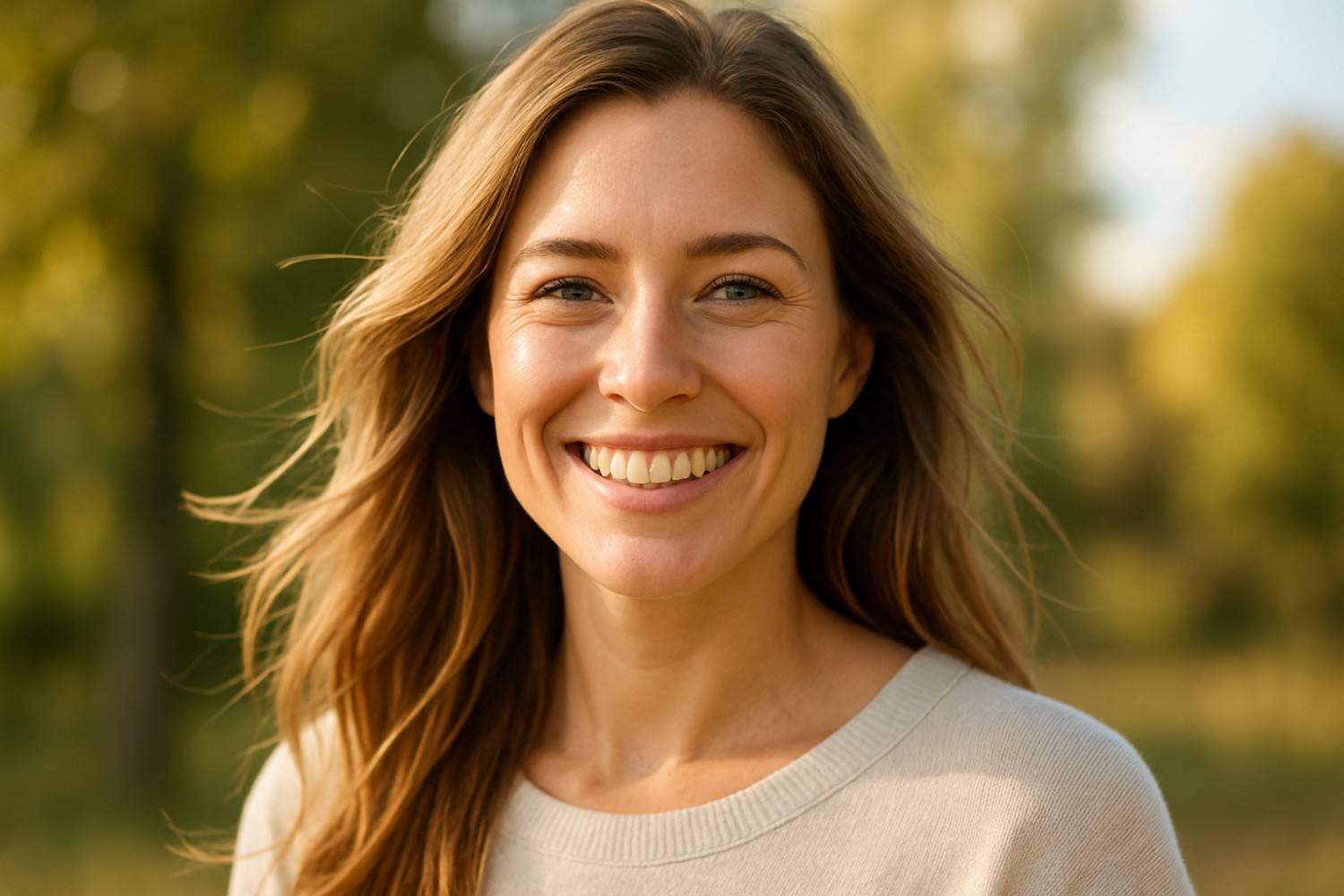 A Smiling Young Woman